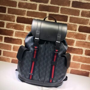 Replica Gucci   Large Web Backpack Black