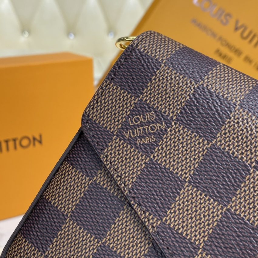 20201121_i1605964256_7576_4 Replica Louis Vuitton Félicie Pochette Brown Grid - Image 4