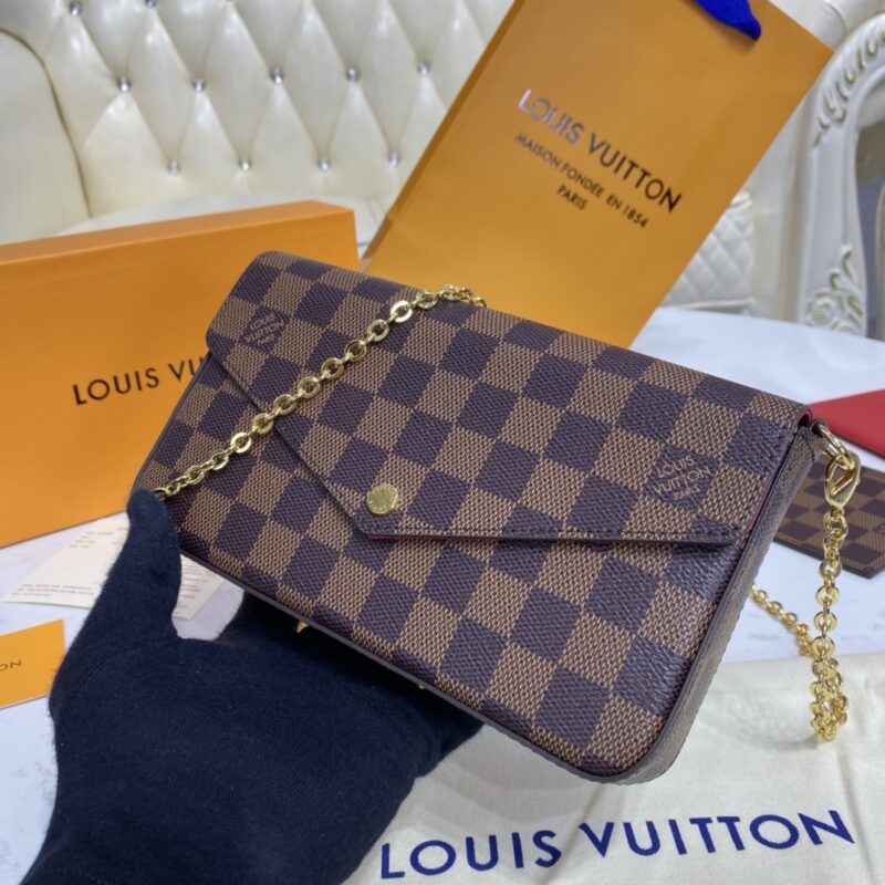 20201121_i1605964256_8773_0 Replica Louis Vuitton Félicie Pochette Brown Grid