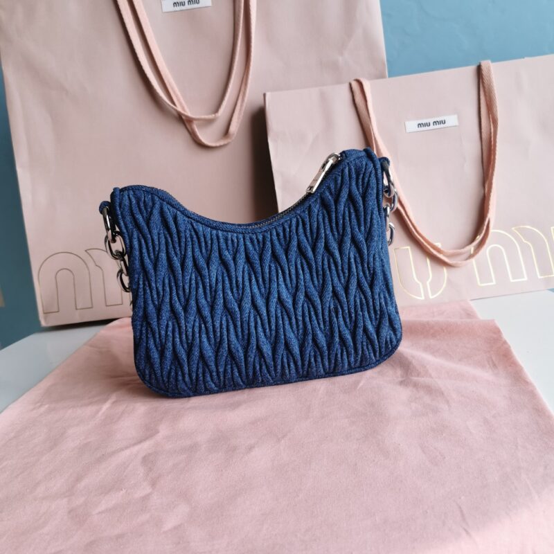 20220118_a1642479975144_1315 Replica Miu Miu Matelassé Denim Blue - Image 3
