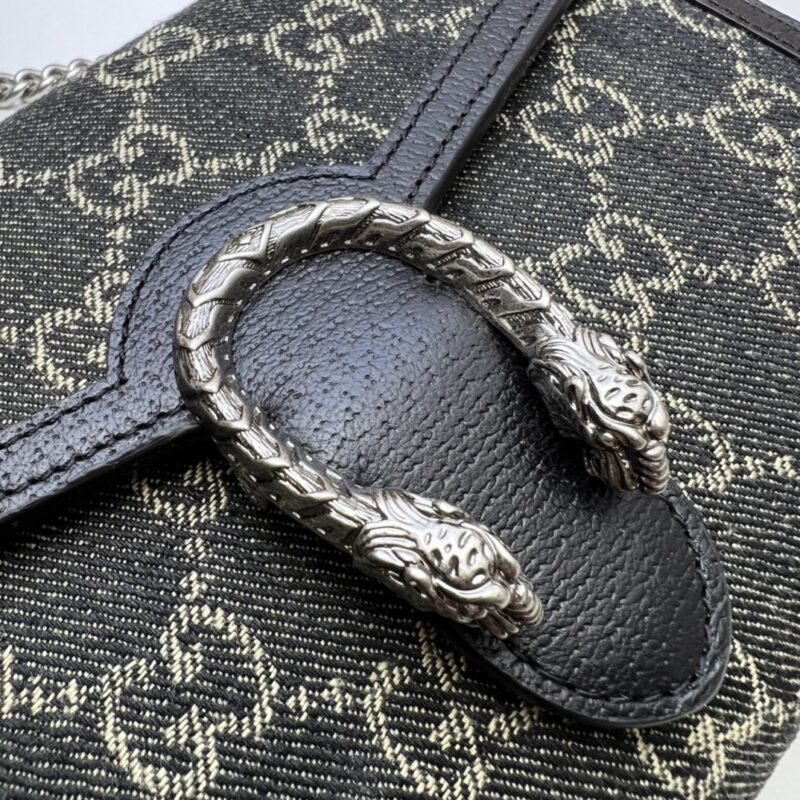 20220312_i1647058092_7342_2 Replica Gucci Dionysus GG Chain Wallet Denim Black - Image 5