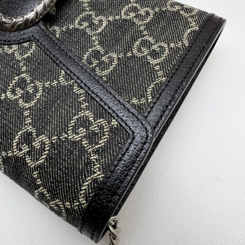 20220312_i1647058092_8137_3 Replica Gucci Dionysus GG Chain Wallet Denim Black - Image 6