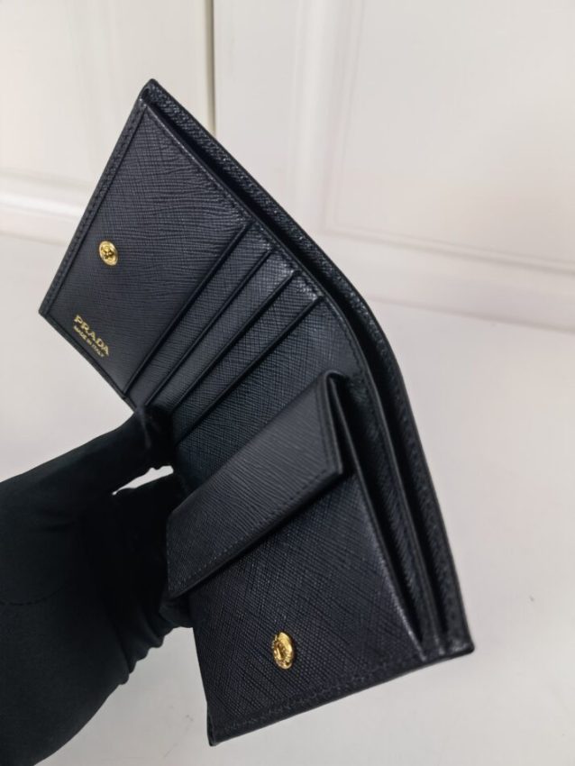 20220327_i1648355887_7356_2 Replica Prada Saffiano Two Fold Wallet - Image 5