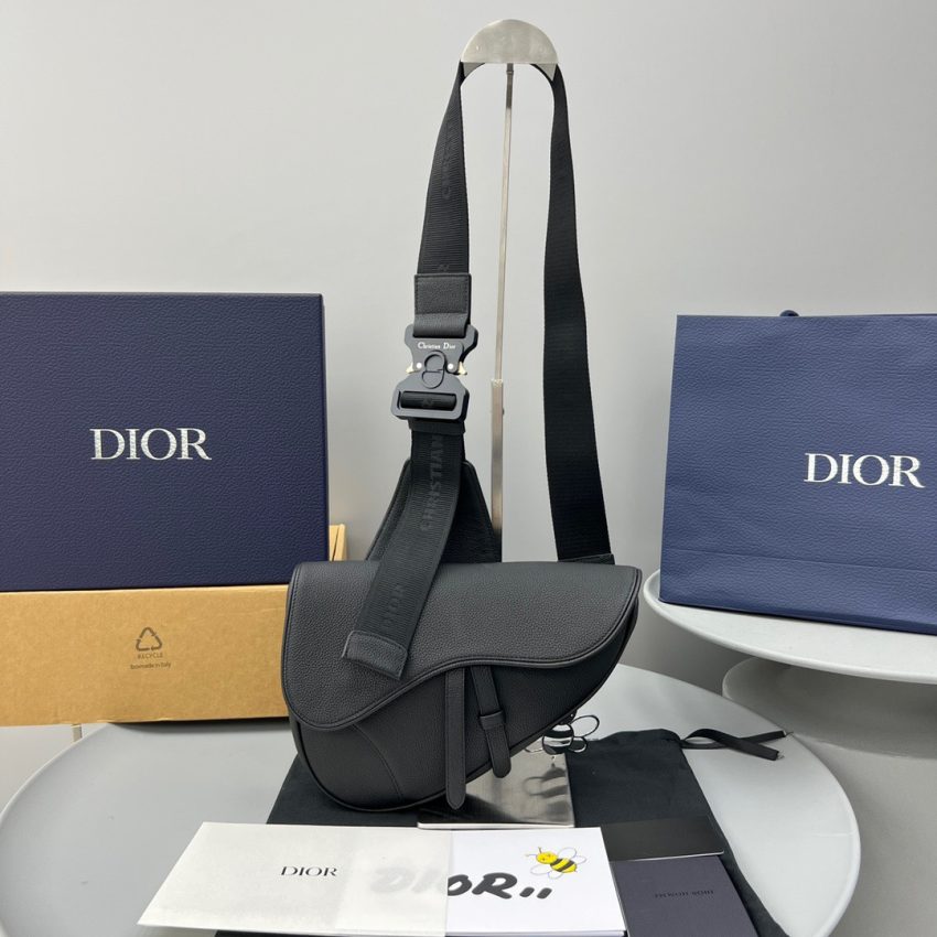 20220911_i1662869615_7563_0 Replica Dior Saddle Bag Full Black Calfskin