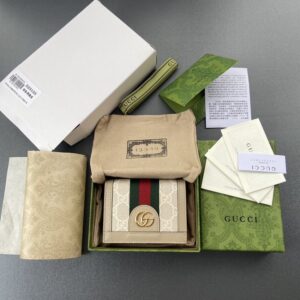 Elementor 页面 #30816 Replica Gucci Ophidia Compact White Wallet