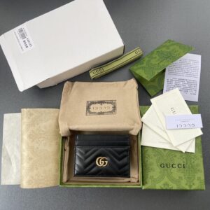 Elementor 页面 #30816 Replica Gucci Marmont Card Holder Black