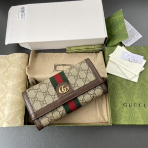 Elementor 页面 #30816 Replica Gucci Ophidia Long Wallet Brown