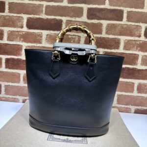 Replica Gucci  Diana Medium Tote Bag Black