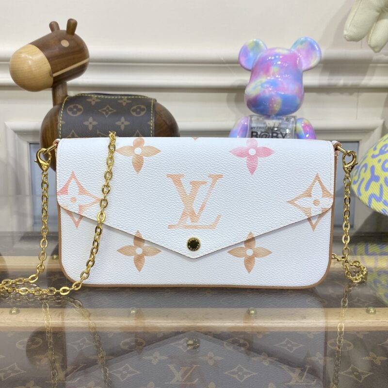 20230702_i1688298312_9407_0 Replica Louis Vuitton Felicie Pochette White Apricot
