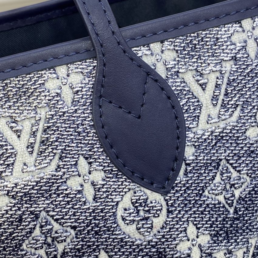 20230727_i1690456558_7143_5 Replica Louis Vuitton Neverfull MM Denim Blue - Image 6