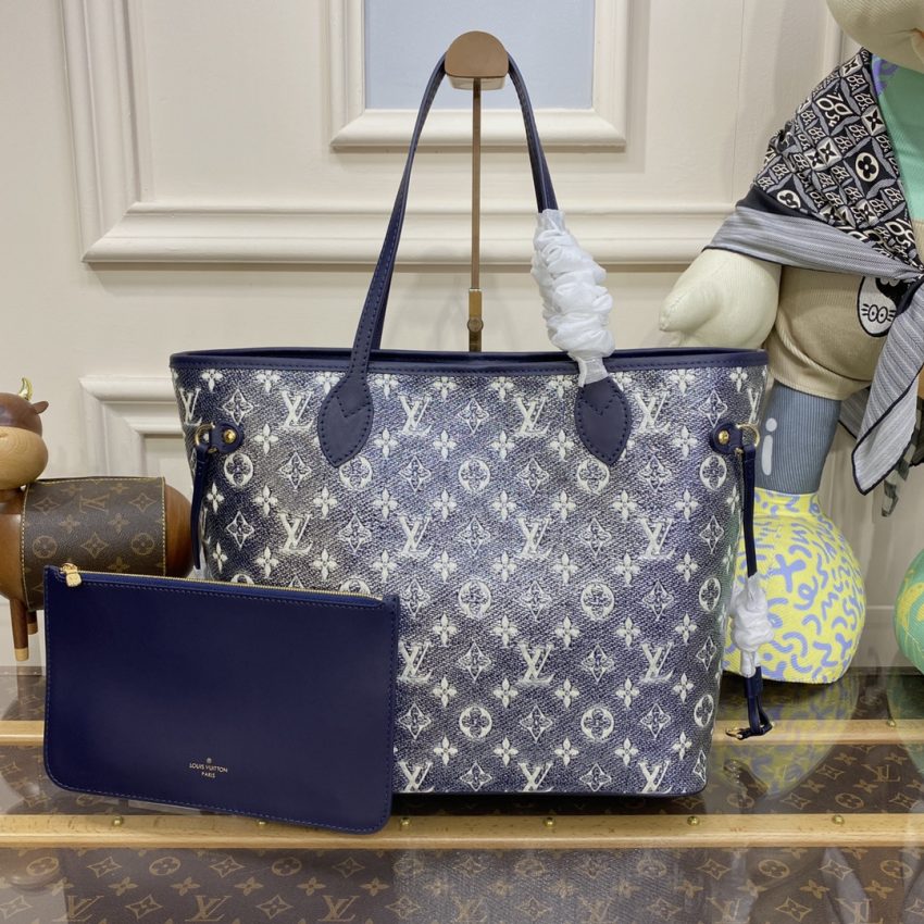 20230727_i1690456558_7253_0 Replica Louis Vuitton Neverfull MM Denim Blue - Image 7