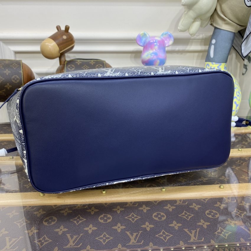 20230727_i1690456558_7974_3 Replica Louis Vuitton Neverfull MM Denim Blue - Image 9