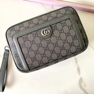 Replica Gucci Ophidia GG Clutch Grey