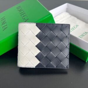 Elementor 页面 #30829 Replica Bottega Veneta Intrecciato Bi-Fold Wallet White&Blue