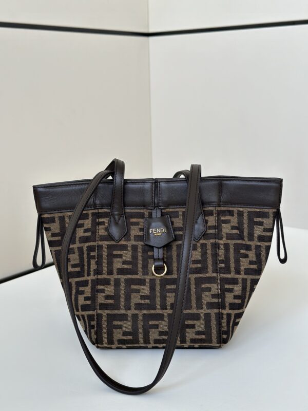 a1-1-13 Replica Fendi Origami Small Brown Cotton - Image 2