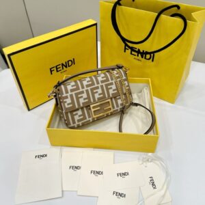 Replica Fendi Baguette FF Brown