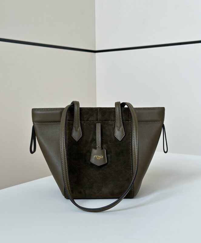 a1-17 Replica Fendi Origami Small Dark Green - Image 2