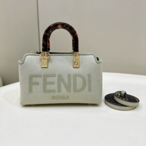 Replica Fendi By The Way Boston   Beige Cotton