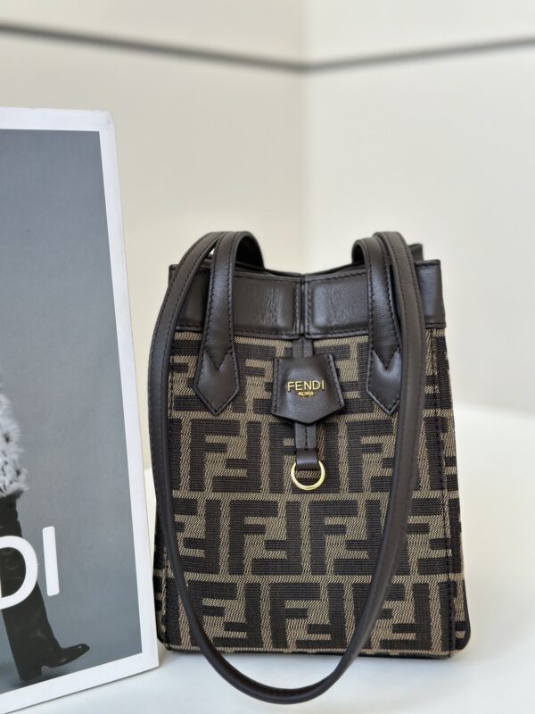 a2-1-13 Replica Fendi Origami Small Brown Cotton