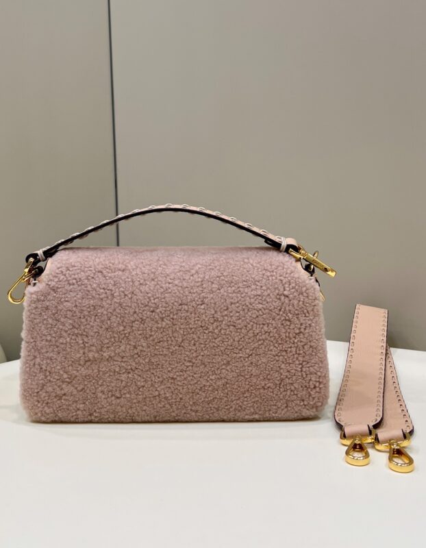 a2-1-31 Replica Fendi Baguette Pink Wool - Image 2