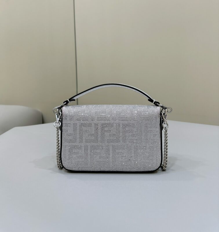 a2-59 Replica Fendi Baguette Silver Diamond - Image 2