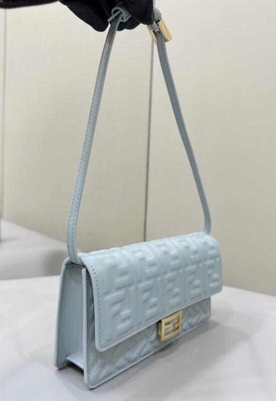 a3-1-33 Replica Fendi Baguette Small Sky Blue - Image 2