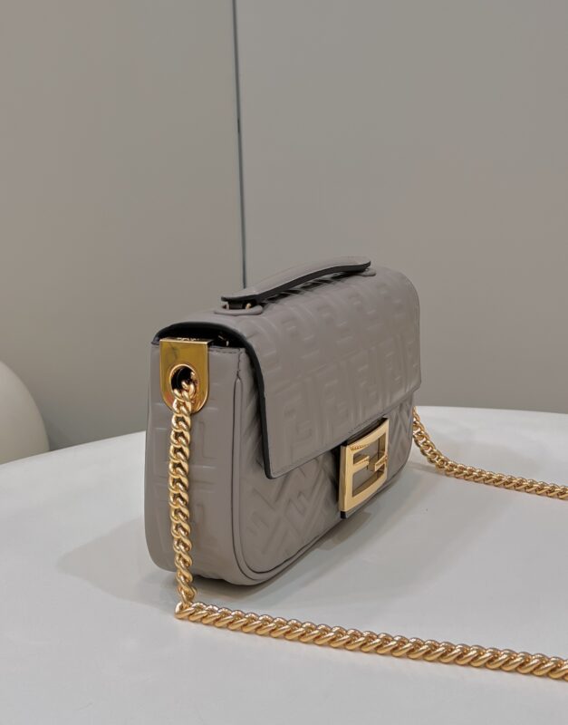 a3-3-11 Replica Fendi Baguette Sliding Chain Beige - Image 3