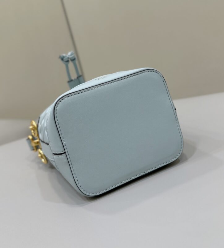 a3-3 Replica Fendi Tresor Mini Bucket Blue - Image 3