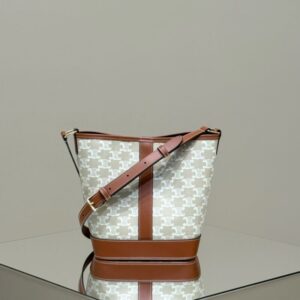 Elementor 页面 #30122 Replica Celine Triomphe Bucket White