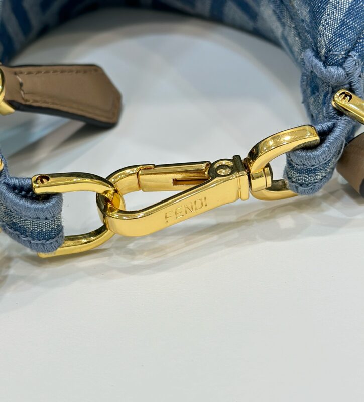 a4-1-9 Replica Fendi Fendigraphy Small Denim Blue - Image 4