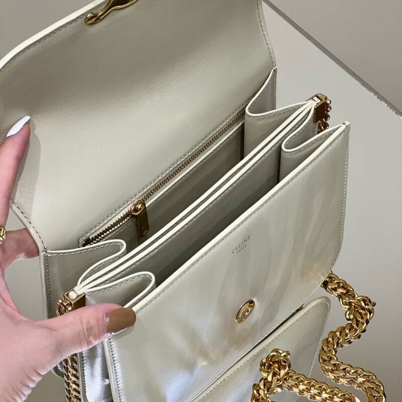 a5-74 Replica Celine Teen Triomphe Bag White - Image 5