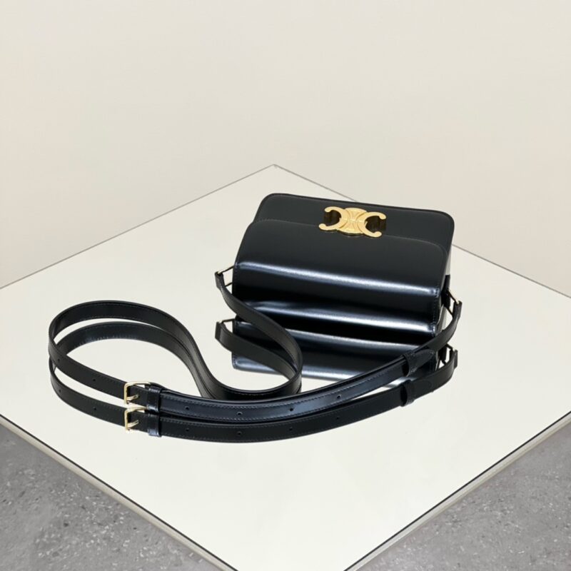 a5-78 Replica Celine Triomphe Mini Black - Image 5