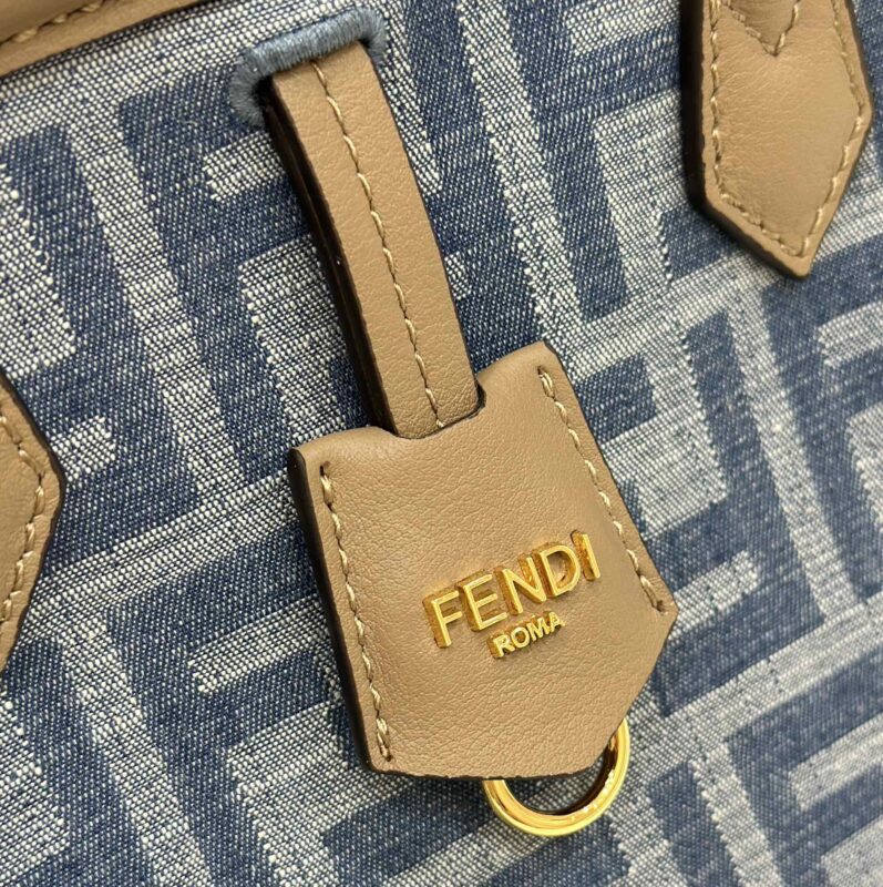 a6-2-9 Replica Fendi Origami Small Blue Cotton - Image 5