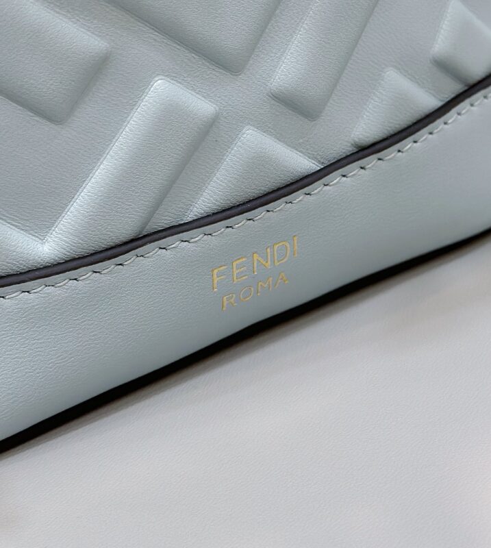 a6-3 Replica Fendi Tresor Mini Bucket Blue - Image 6