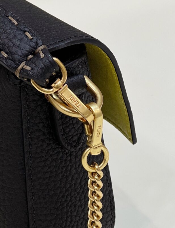 a6-51 Replica Fendi Baguette Small Black - Image 6