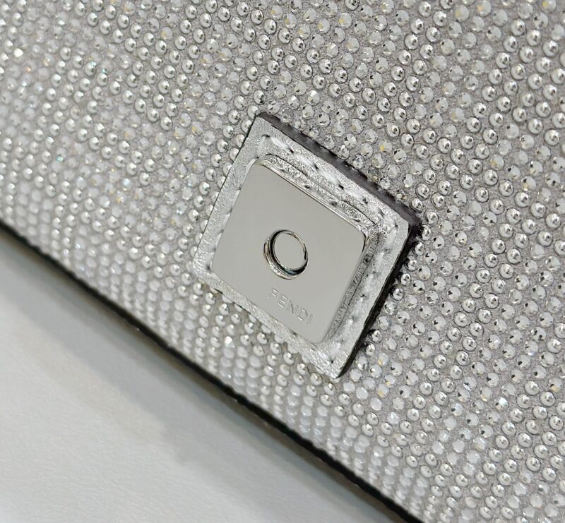 a6-59 Replica Fendi Baguette Silver Diamond - Image 6
