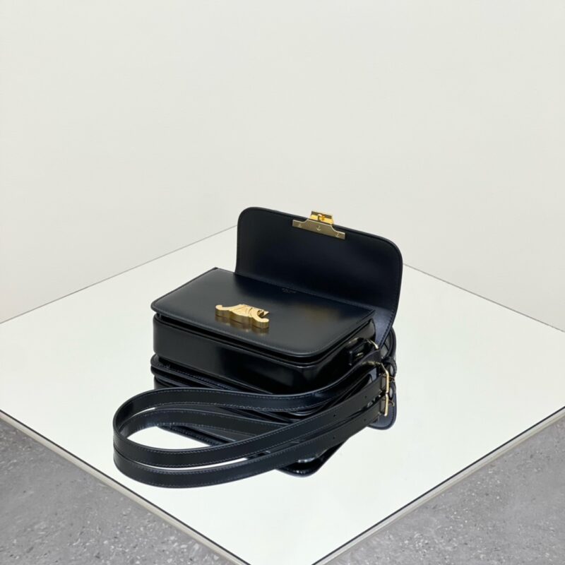a6-79 Replica Celine Triomphe Mini Black - Image 6