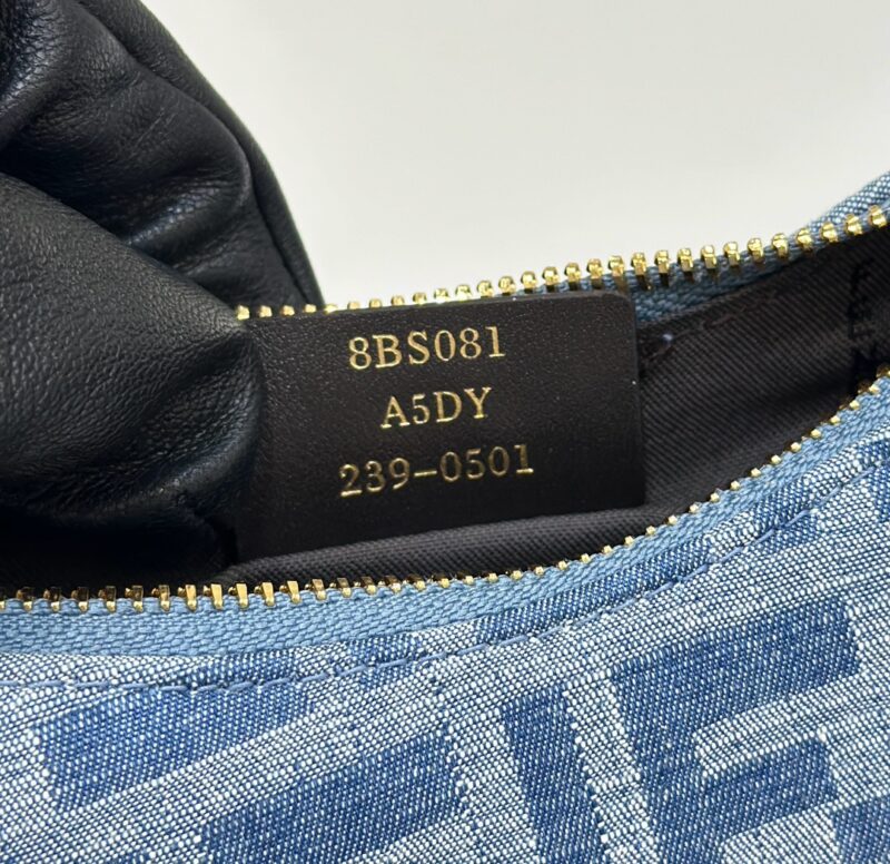 a7-1-9 Replica Fendi Fendigraphy Small Denim Blue - Image 7