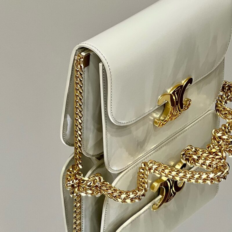a7-74 Replica Celine Teen Triomphe Bag White - Image 7