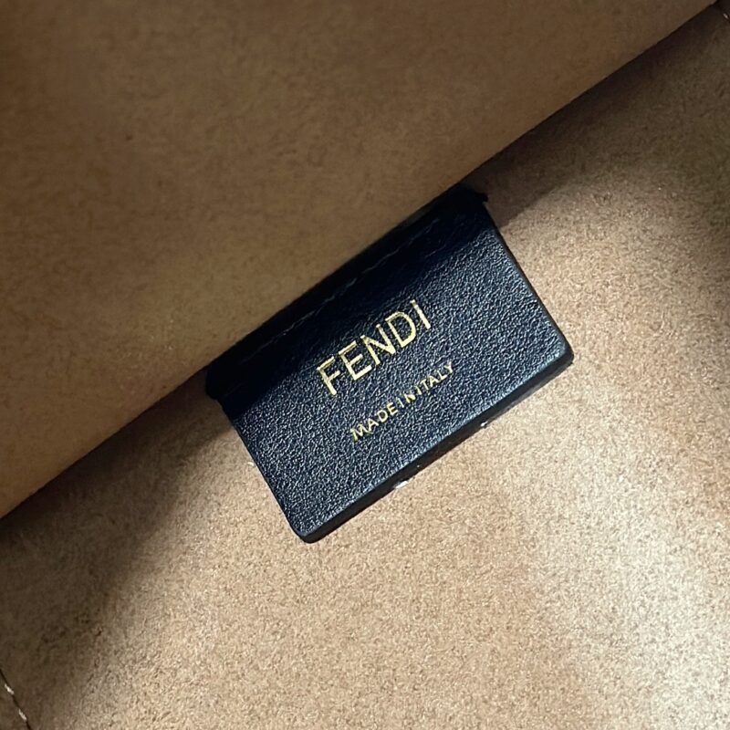 a8-1-16 Replica Fendi Sunshine Tote Brown Monogram - Image 8