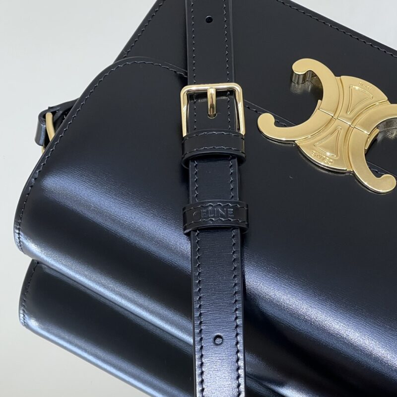a9-75 Replica Celine Triomphe Mini Black - Image 9