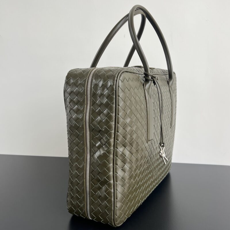 aa2-35 Replica Bottega Veneta Travel Briefcase Dark Green - Image 2