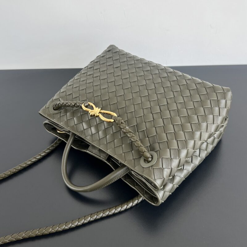 aa4-5 Replica Bottega Veneta Andiamo Dark Green - Image 4