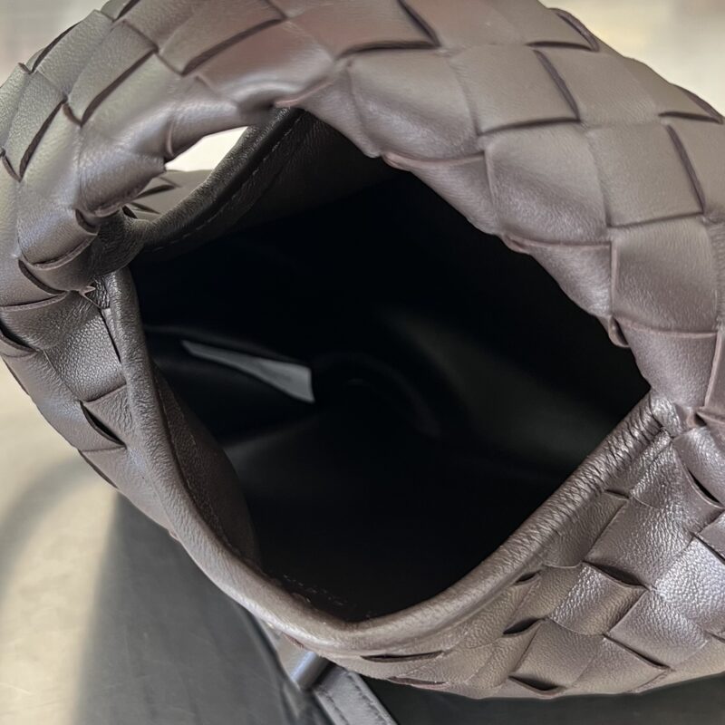 aa5-6 Replica Bottega Veneta Hop Mini Dark Brown - Image 5
