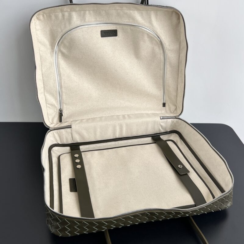 aa6-35 Replica Bottega Veneta Travel Briefcase Dark Green - Image 6