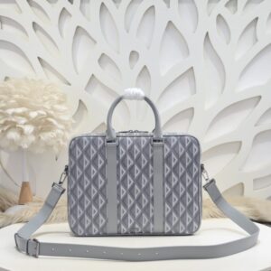 Replica Dior Zipped Briefcase White