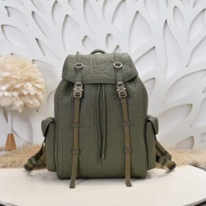 Replica DIOR Hit the Road Backpack with Flap Khaki