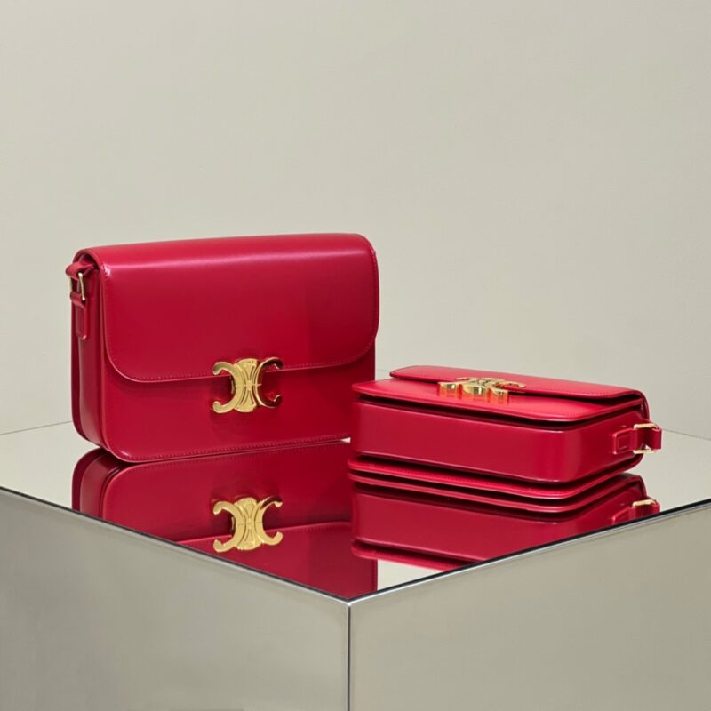 img_c2457b7a_20231019_i1697724810_4649_3 Replica Celine Triomphe Mini Red - Image 3